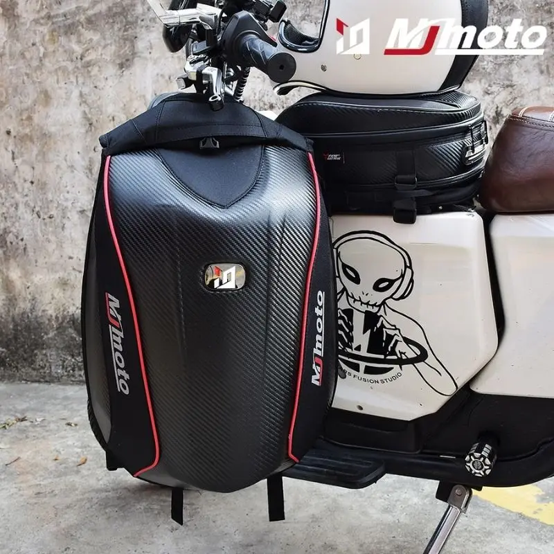 Zaino Porta Casco Per Moto - Borsa Sella Grande Capacità, Multifunzione Per Viaggi E Campeggio - Foto 4