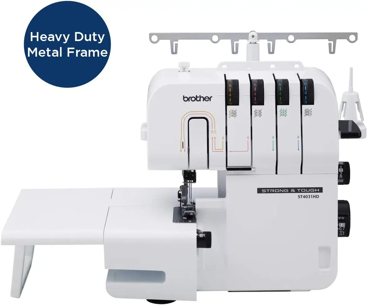 Serger, Strong & Tough Serger, 1,300 Stitches Per Minute, Durable Metal Frame Overlock Machine