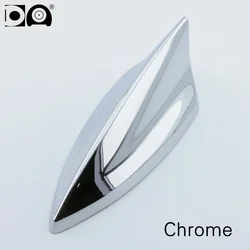 Universal 5D Shark Fin Car Antenna Signal Receiver - Sleek Design Enhancer (Chrome)
