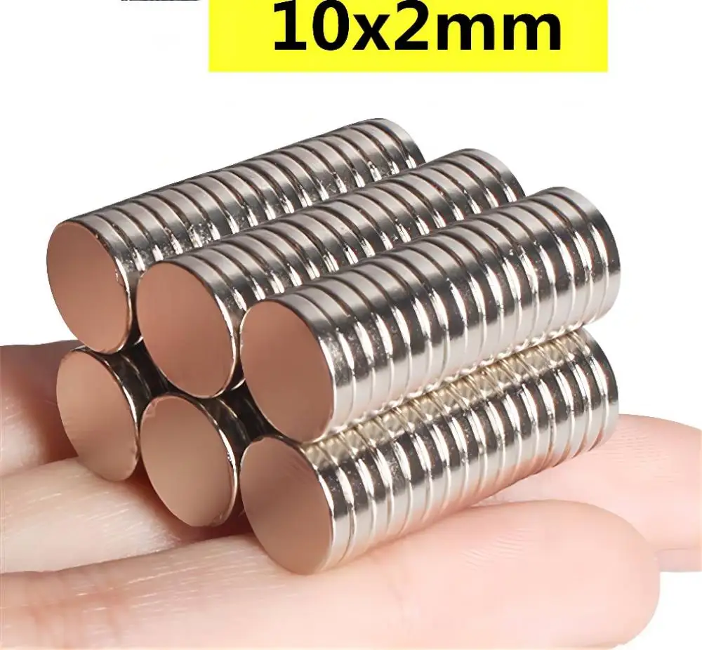 10Pcs 10x1mm N52 Powerful Strong Round Disc Neodymium Rare Earth Block Magnets 