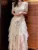 Korean Style O Neck Lace Hollow Out Patchwork Dress Elegant White Irregular Mesh Dresses Women 2025 New Spring Summer A7893