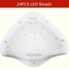 YIKOOLIN 48W UV LED Nail Lamp for Professional Saloon Fast Nail Gel Dryer With 4 Timers Automatic Sensor LCD Display 4