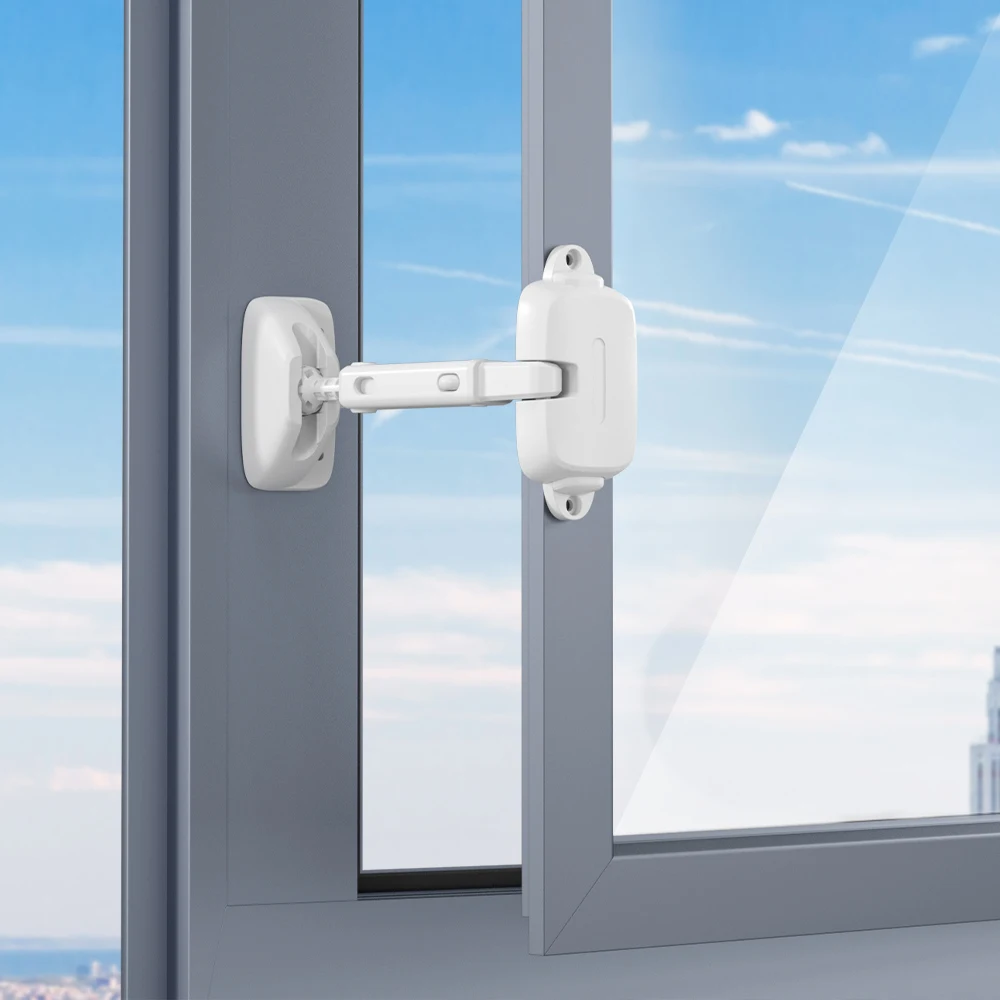Child Protection Window Restrictor Adjustable Window Lock Child Safety Stopper Falling Prevention Locks Limiter 1PC