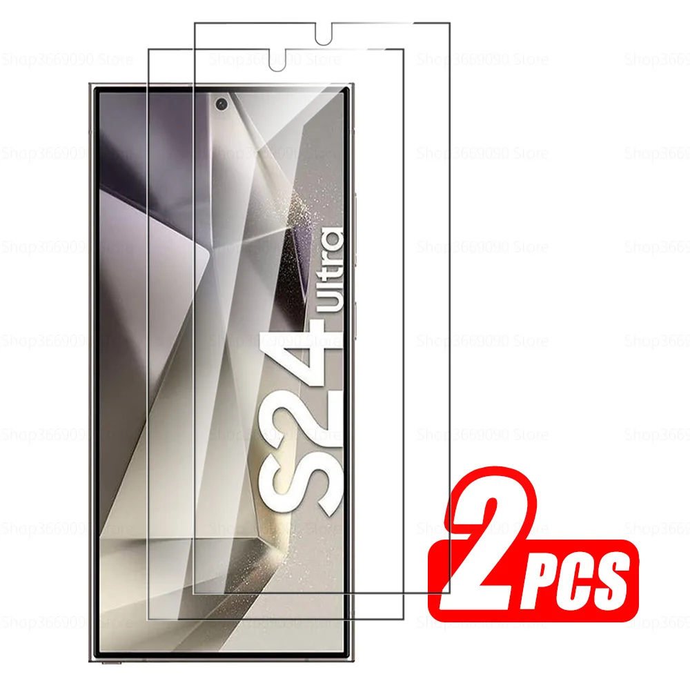 

2Pcs Tempered Glass For Samsung Galaxy S24 Ultra Protective Glass Samung S24 Plus S 24 Ultra Screen Protectors Safety Cover Film