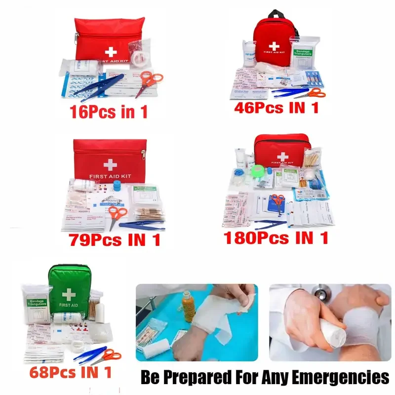 various types portable emergency survival set first aid kit for medicines outdoor camping hiking medical bag emergency handbag details 1