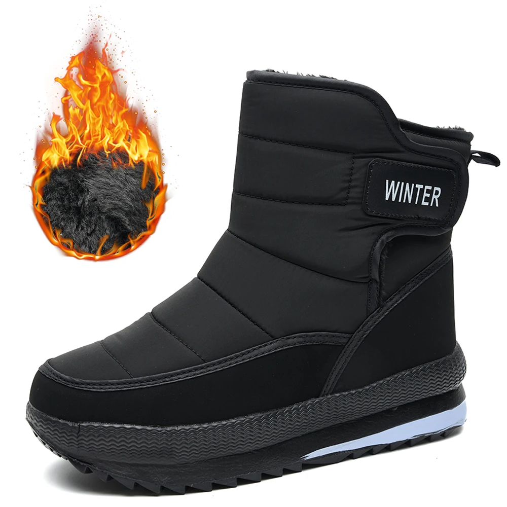 Winter Non-Slip High-top Leather Ankle Boots for Men main image 0