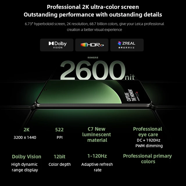 Global ROM Xiaomi Mi 13 Ultra 256GB/512GB/1TB Snapdragon 8 Gen 2 50MP Leica Camera 2K 120Hz Display 5000mAh 90W Fast Charging 4