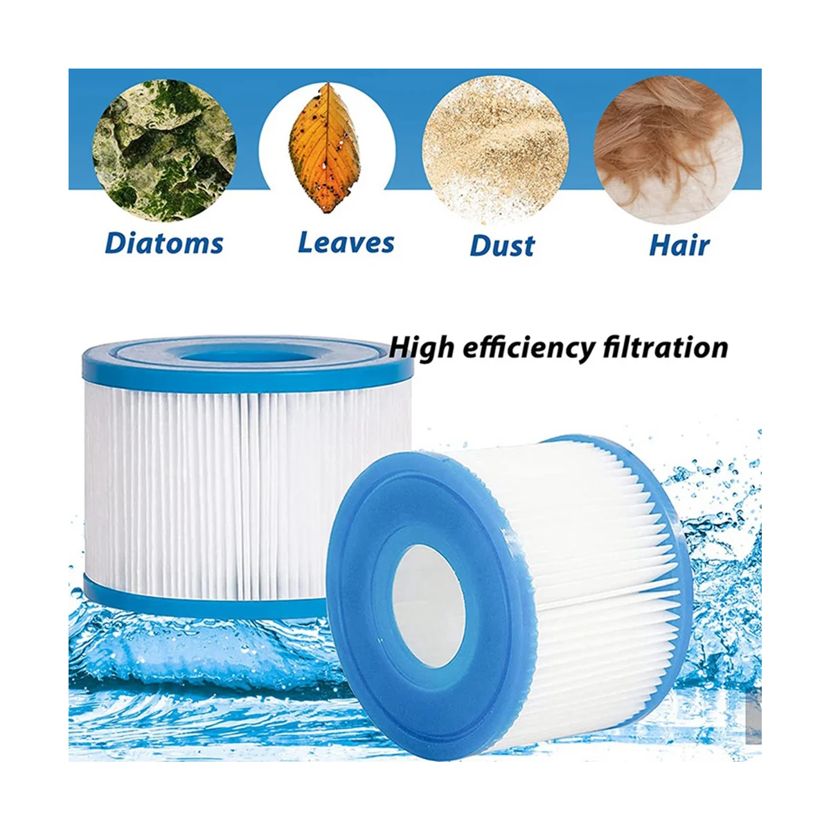 Filtro Per Piscina Di Ricambio Da 9 Pezzi Per Filtro Spa Intex 29001E 11692, Filtro Per Vasca Idromassaggio Tipo S1 Per Intex Pupafa 28403E,28407E