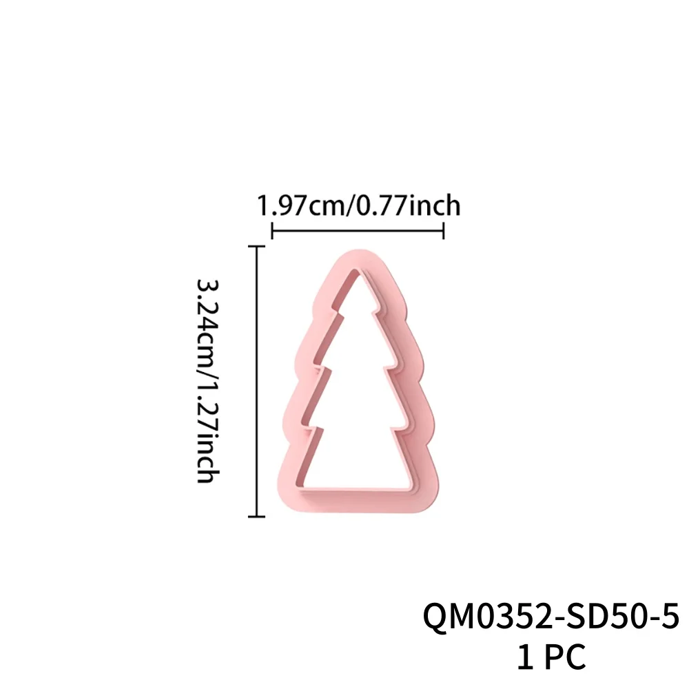 Weihnachtsbaum Slim Tall Geprägte Polymer Clay Cutters Winter Baum Keramik Ton Ohrringe Schmuck Anhänger Ton Formen Herstellung Werkzeuge – Detail 11