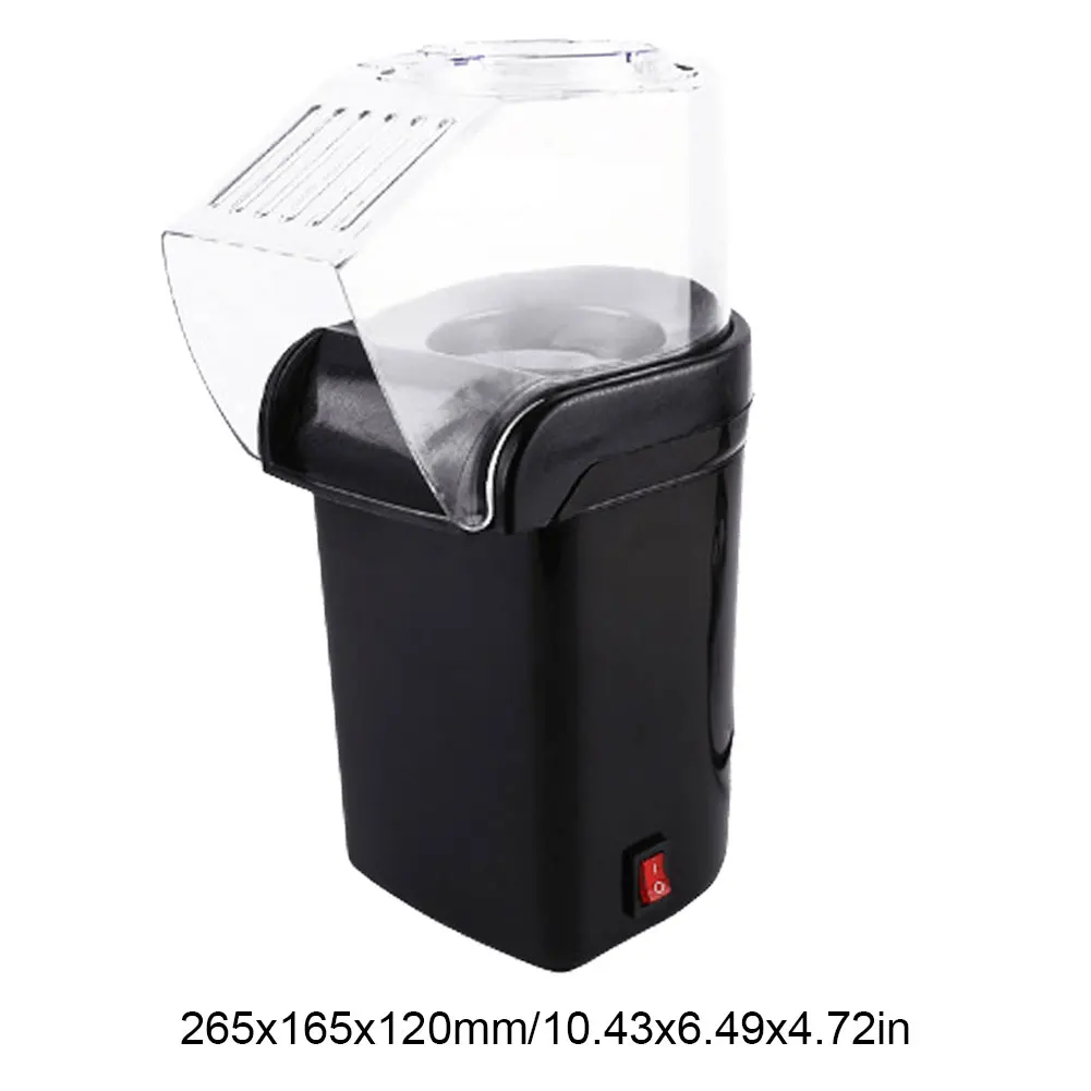 Hot Air Popcorn Popper 90% High Popping Rate Fully Automatic Popcorn Machine Portable Machine for Home Kitchen EU Plug