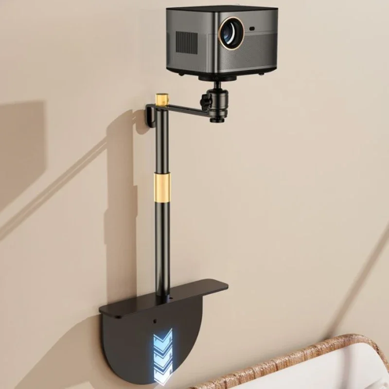 Compact Steel Frame Desktop Projector Stand with Zero-Shake Stability and No-Installation Design