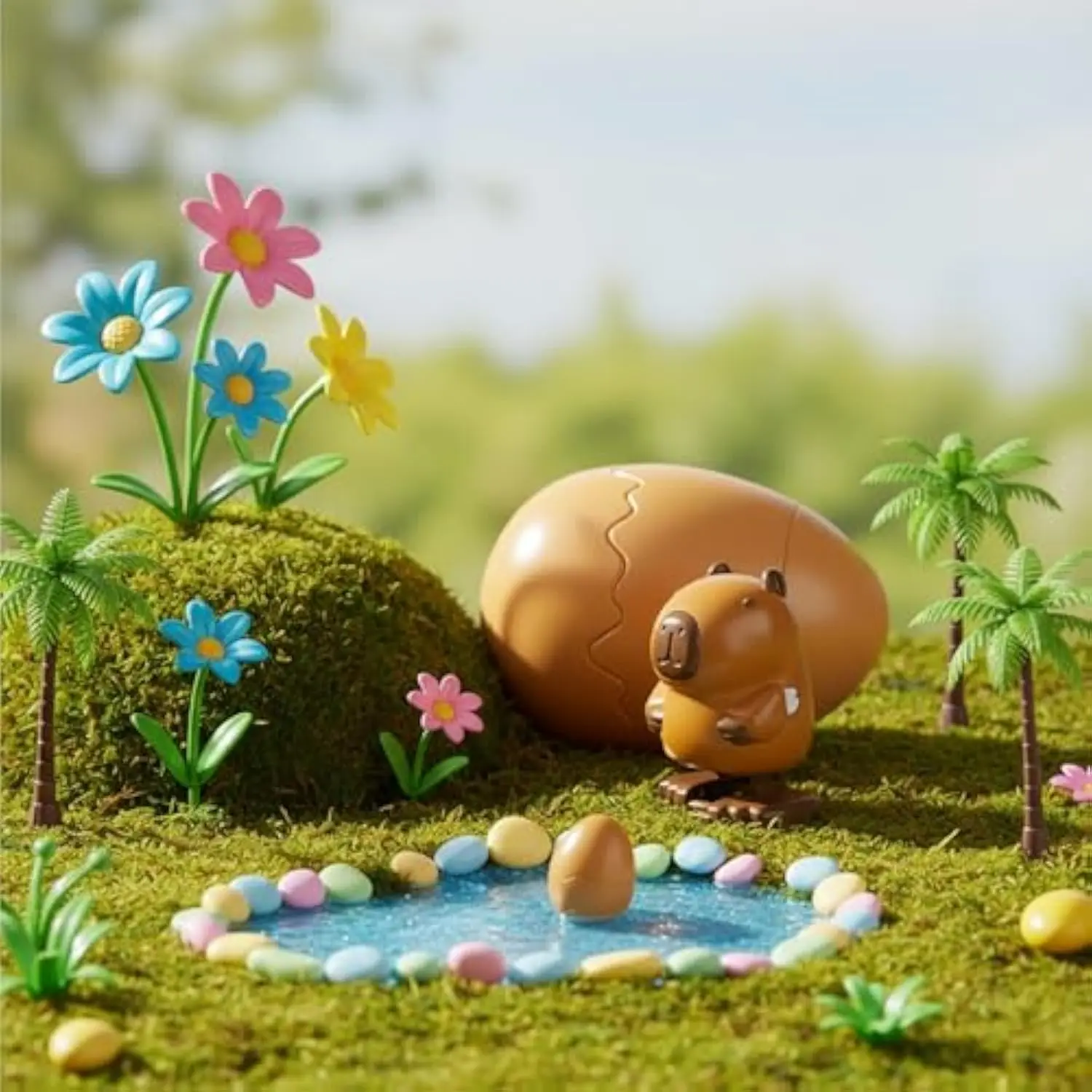 귀여운 작은 동물 바운싱 에그 장난감 재미있는 와인드업 걷기 및 점프하는 병아리 장난감 와인드업 컨트롤 장식 어린이 스트레스 해소 교육용