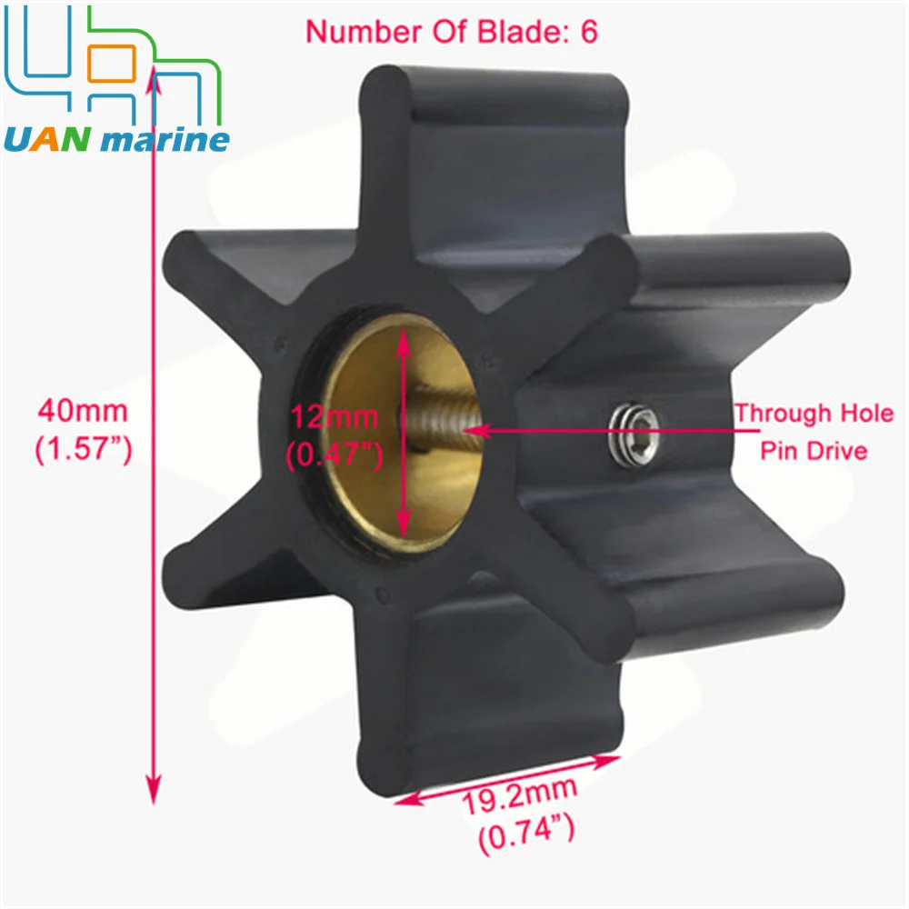 22405-0001 Marine Flexible Water Pump Impeller Kit For Jabsco 22405-0001P 22405-0001 Sierra 18-3076 CEF 500121 flexible impeller 250872 for kohler 1 slip on ports water pump 256504