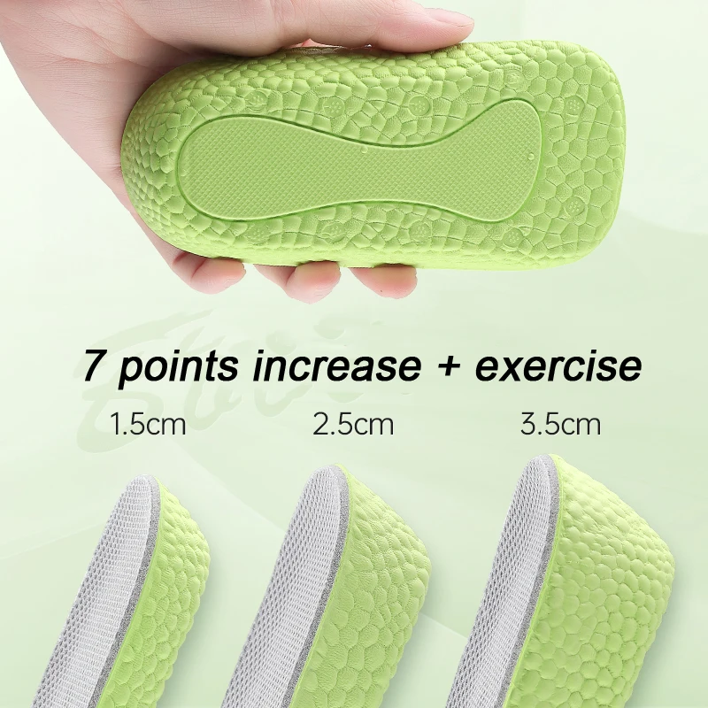 

Height Increase Insole Invisible Inner Seven Point Heightening Pad Sneaker Half Cushion Sports Shoes Boost Pads for Men Women