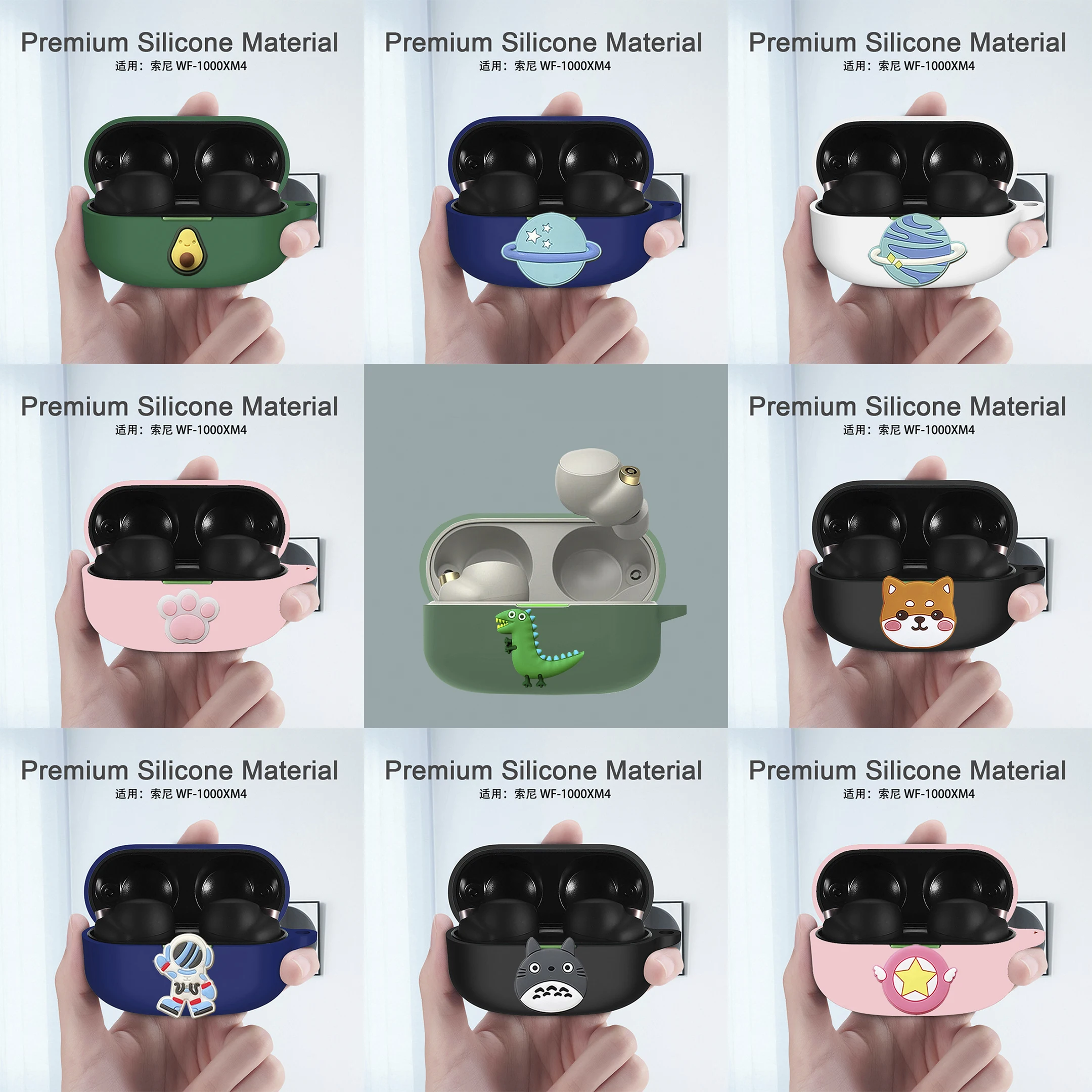 Custodia Protettiva In Silicone Per Sony Wf 1000 Xm4 Cute Cartoon Soft Shell Per Sony 1000 Xm4 Custodia Per Auricolari Bluetooth Custodia Antiurto