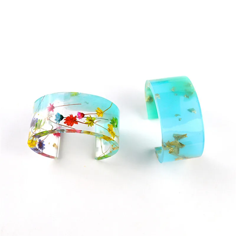 Resin Bracelet Molds Silicone Bangle Mold C Font Open Cuff Epoxy Casting for DIY Crafts Jewelry Making