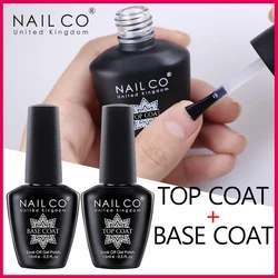 NAILCO No Wipe Top Coat Base Coat Primer Lacquer UV Colors Gel Nail Polish Esmalte Soak Off Semi Permanente Vernis Nail Art Tips