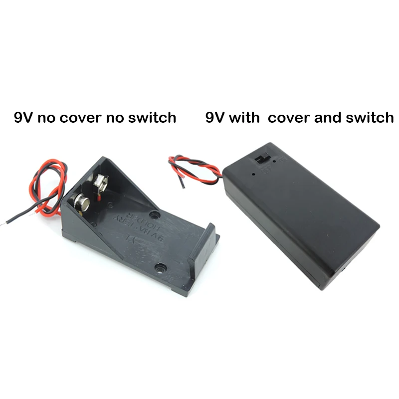 2types9VoltBoxPackPowerToggleBlack9VBatteryHolderwithON