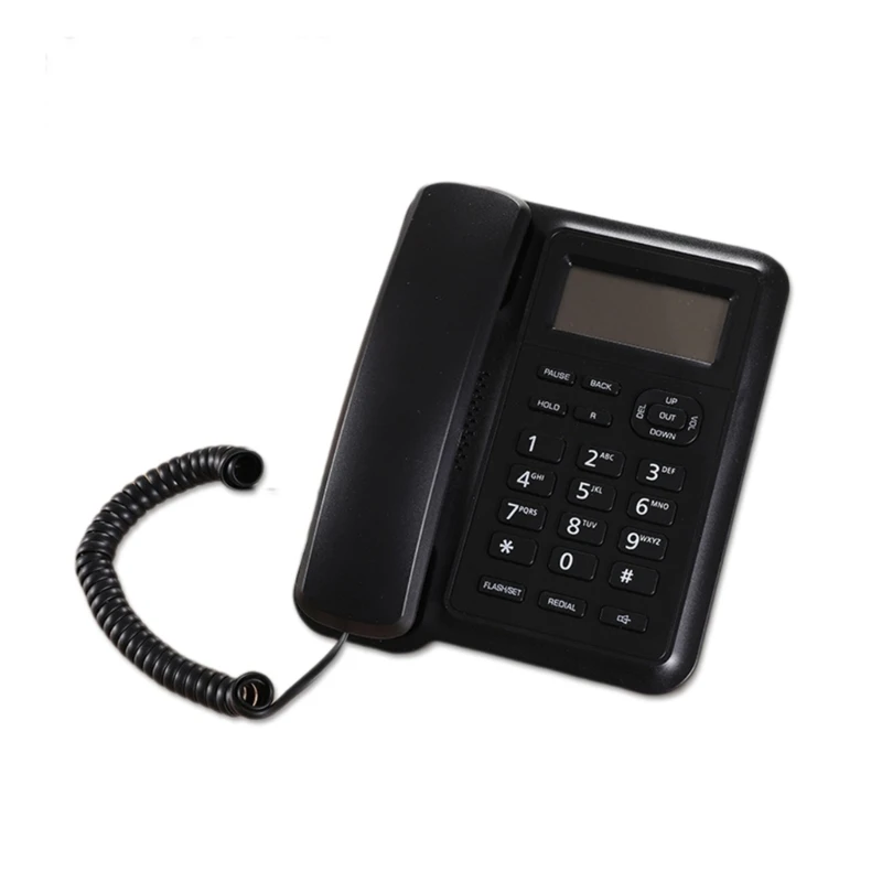 

Landline Phone with Caller Display Corded Telephone Support for Home Office P9JB
