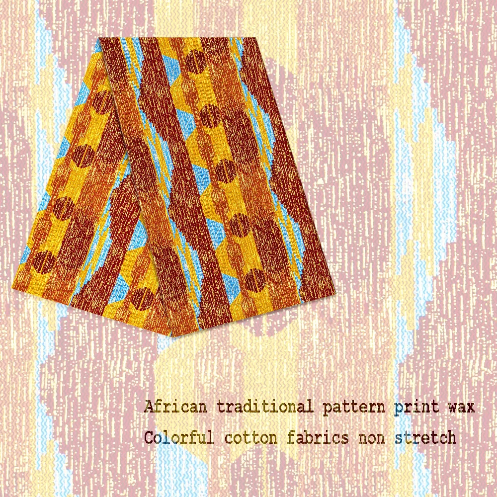 African Real Wax Ankara African Fabric Wax Printed Fabric Original High Quality Tissue Africa Cotton