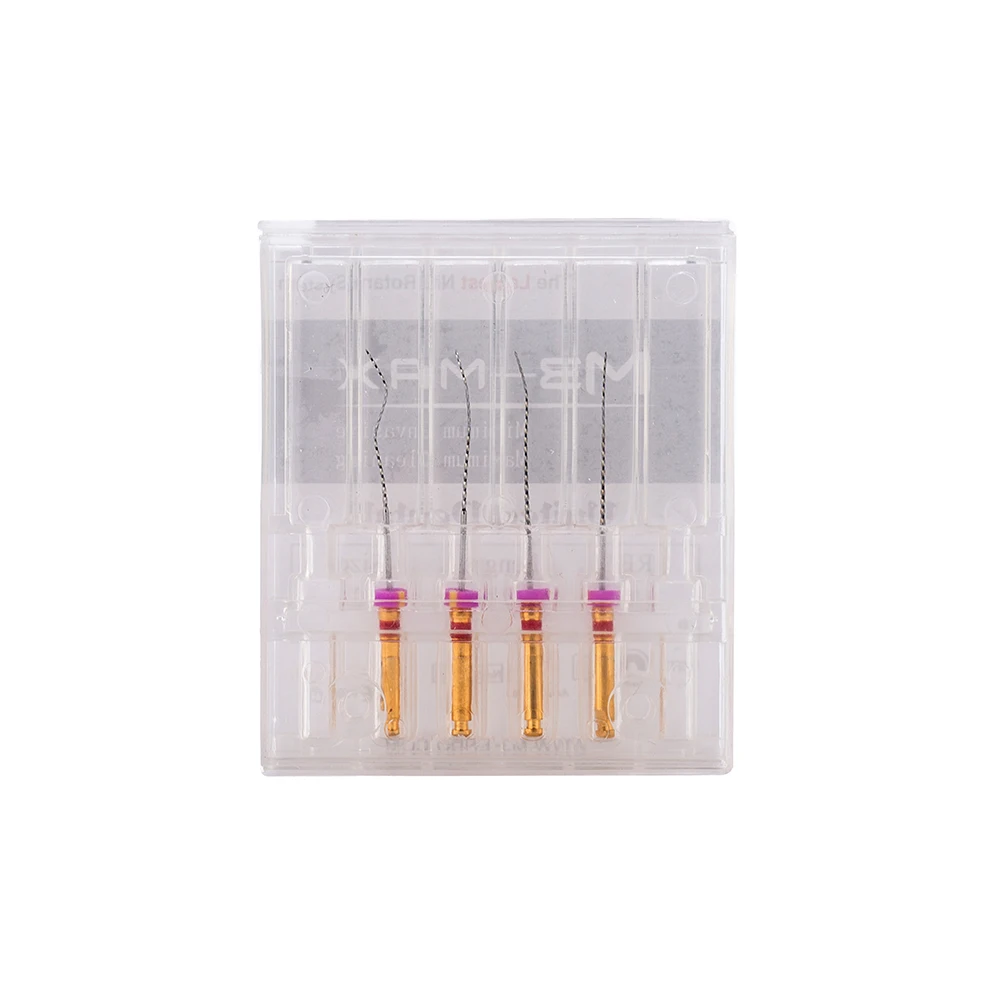 EASYINSMILE 4Pcs Dental Endodontic X3-MAX NITI Endo Files Root Canal Cleaning Rotary Finisher Files Instrument 25mm