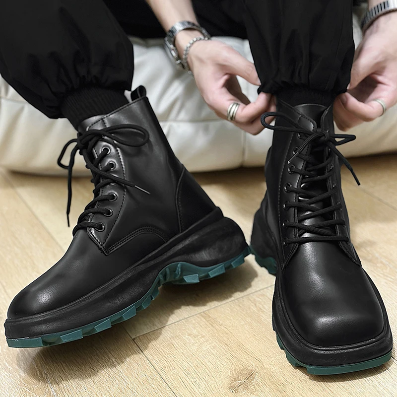 New Casual Doc Martens Hommes Botines De Cuero Para Hombres Botas Militares Homem Masculino Boots Militas Militares Homem