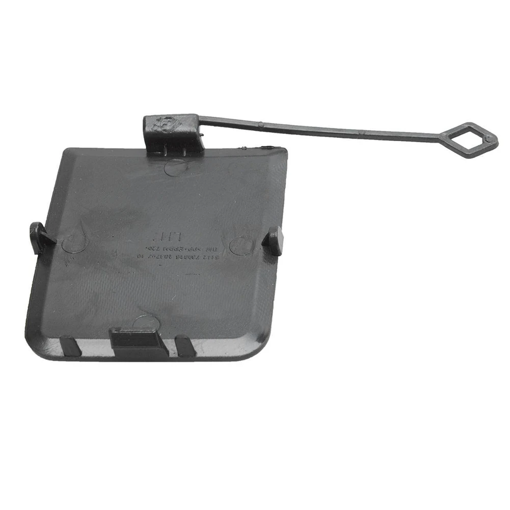 Car Cover Black Bumper Tow Car Accessories Car Parts Hook Cover Left Plastic Rear 51127303815 6.7x5.8 Cm Brand New