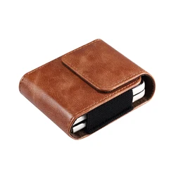 Luxurious Leather Flip Case with Belt Clip - Premium Folding Cover for Moto Razr 50 (Brown)