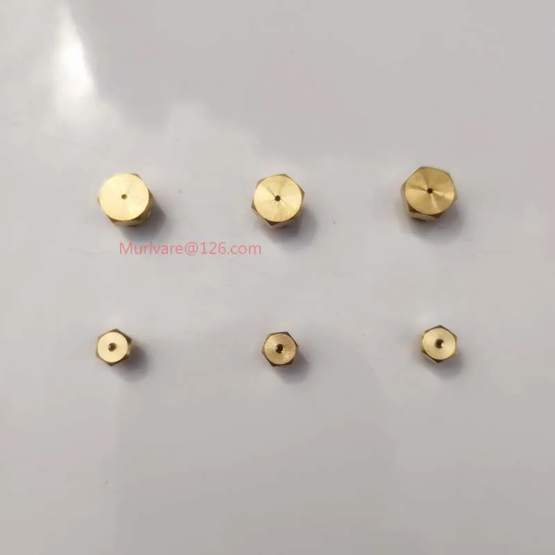 20 Stück Messingdüsen M5×0,5 Mm / 0,68 Mm Loch – Für Gasbrenner, Heizungen, DIY