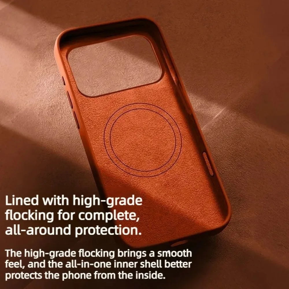 Premium Liquid Silicone Case with Magsafe Compatibility and Drop Protection