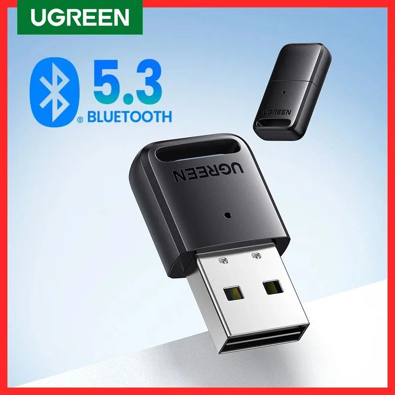  USB Bluetooth Adapter for PC 5.3 Bluetooth Dongle Receiver  Wireless Transfer for Computer Desktop Laptop Keyboard Mouse Headsets  Headphones Speakers Printers Game Controllers Windows 11/10/8.1 (Black) :  Electronics