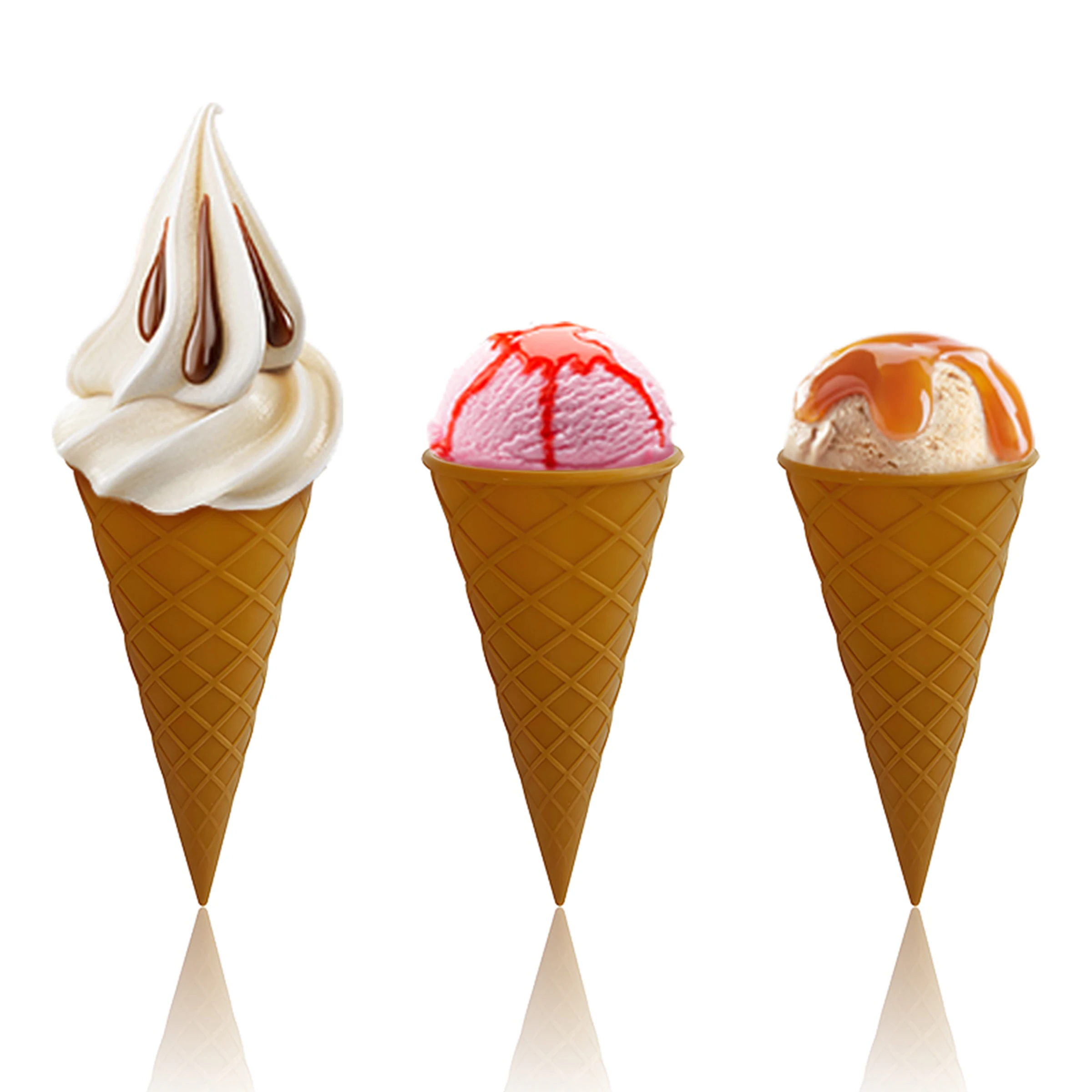Silicone ice cream cone cup machine ice cream container reusable Ninja machine available easy to clean ice cream maker ice cream containers