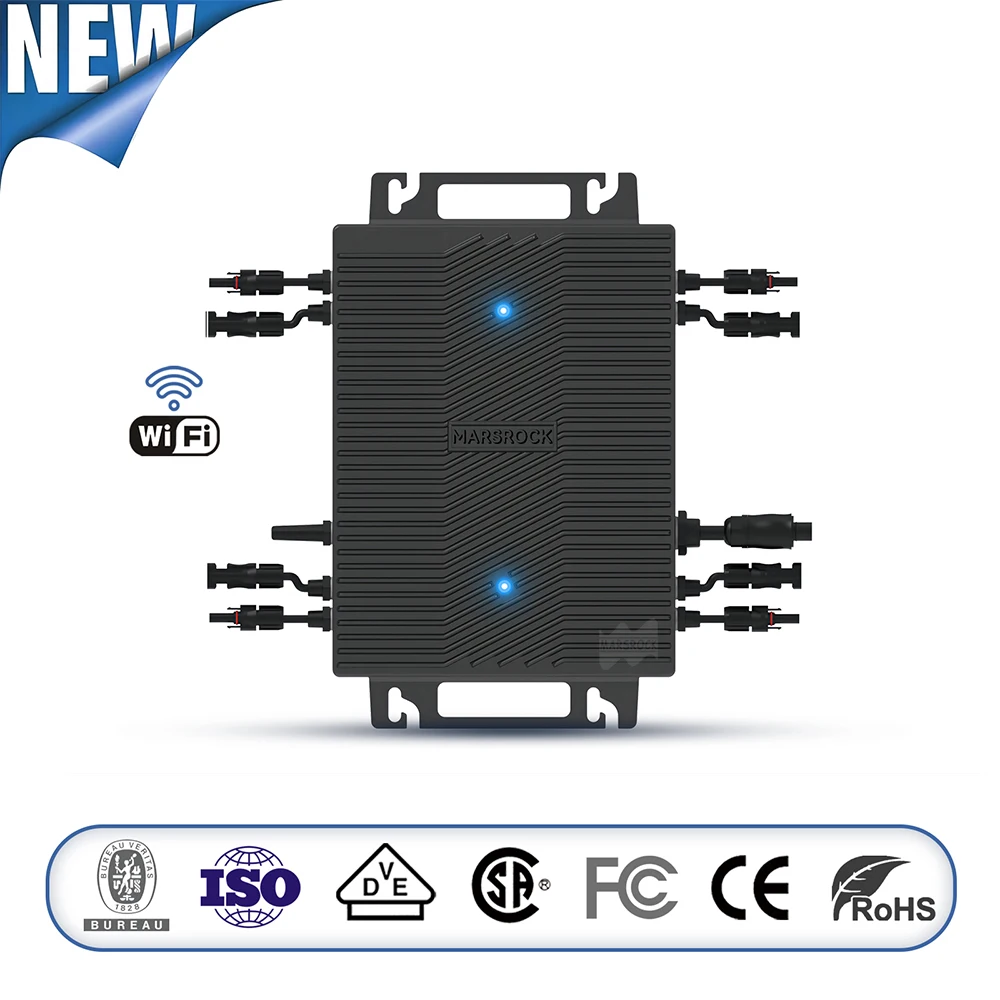 1200W 1600W Dc 18-60V A Ac 230V Microinverter Solare Con Funzione Wifi E Mppt Integrata Grid Tie Inverter Max Connect 4 Pannelli