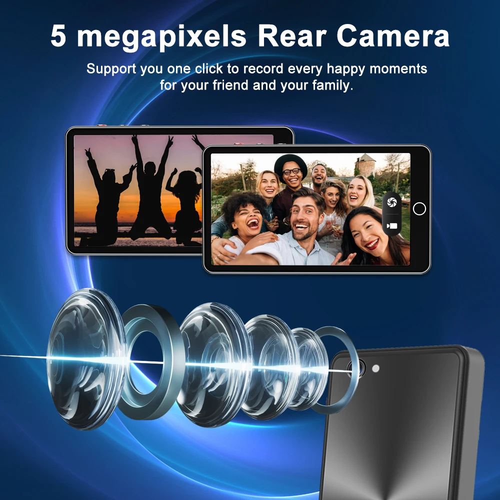 MP4 Player Touch WiFi Android 8.1 MP3 Bluetooth Video Music Player 5MP Rear Cam mp4 player music player mini media player