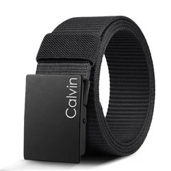Chic Men's Fashion Belt with Automatic Buckle - 125cm (CPB black)