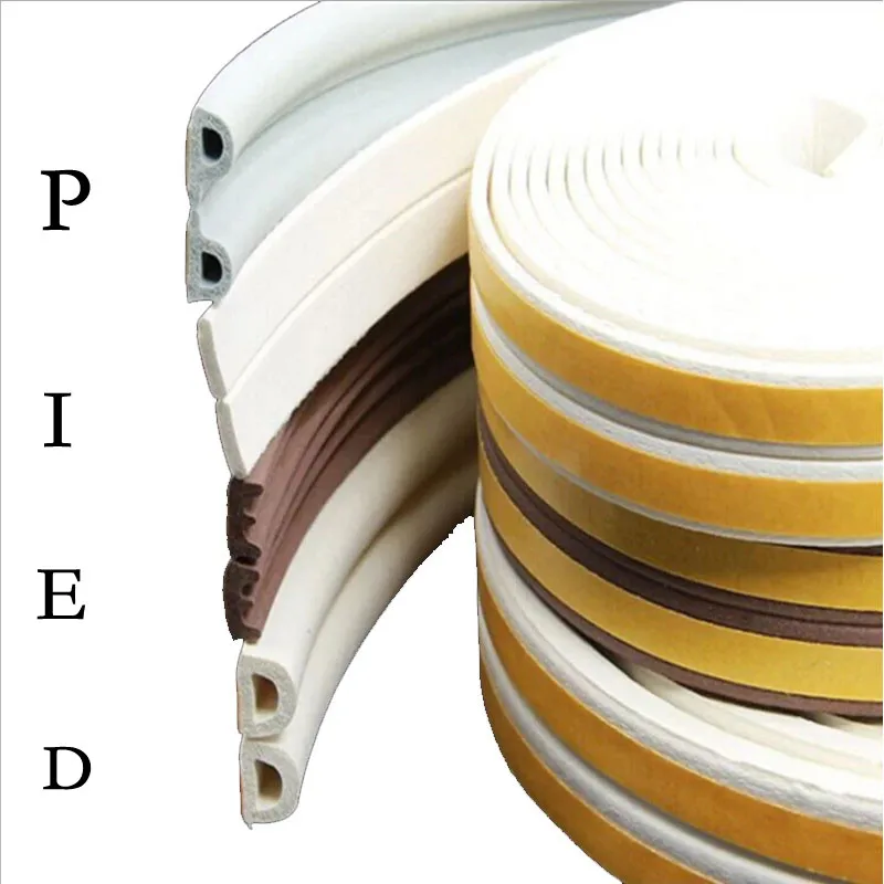 DIPE self-adhesive door and window sealing strip glass window anti-collision rubber strip foam sound insulation