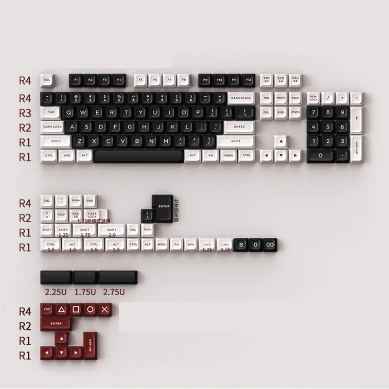 Gmk Double Shot Pbt Keycaps Roma Key Cap Asa Perfil para Cherry mx Switch Gaming Teclado Mecânico 148 Teclas - Imagem 3