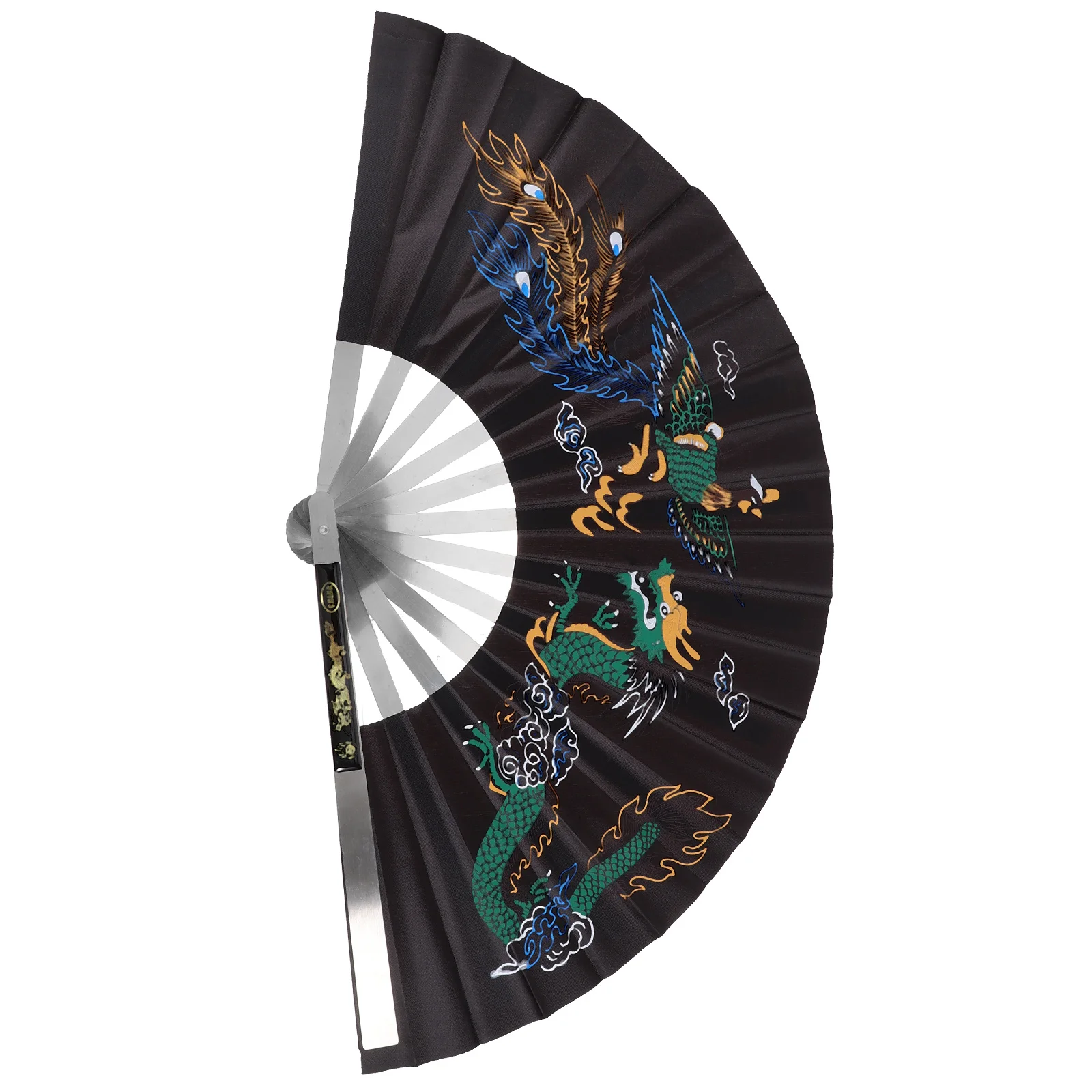 

Chinese Kung Fu Fan Tai Chi Folding Fan Vintage Hand Fan Dance Performance Fans Stainless Steel Handheld Fan Martial Arts Home