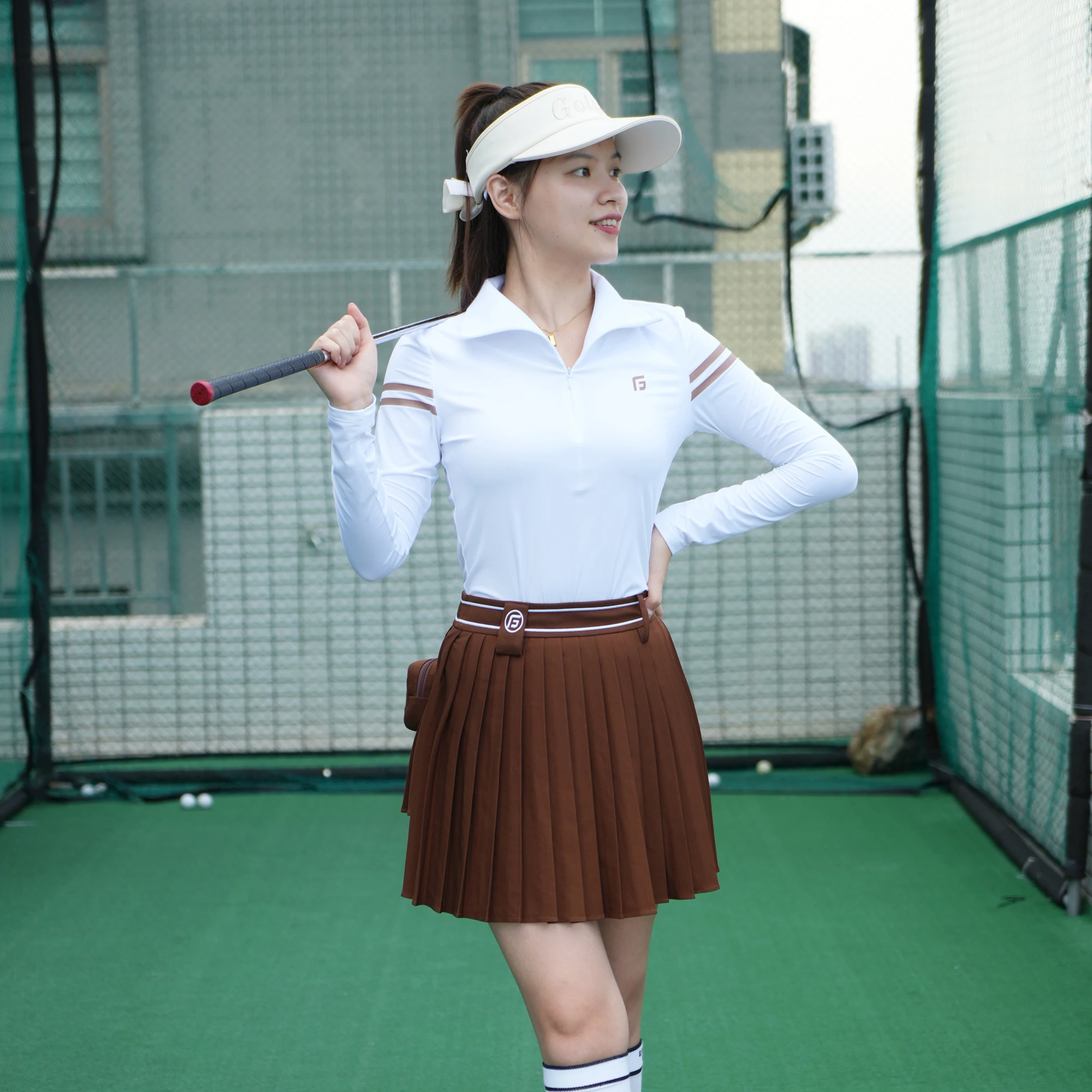 High Quality Golf Mini Skirt High Waist Tennis Sports Pleated Skirt Gym Fitness Running Yoga Athletic Workout Skort