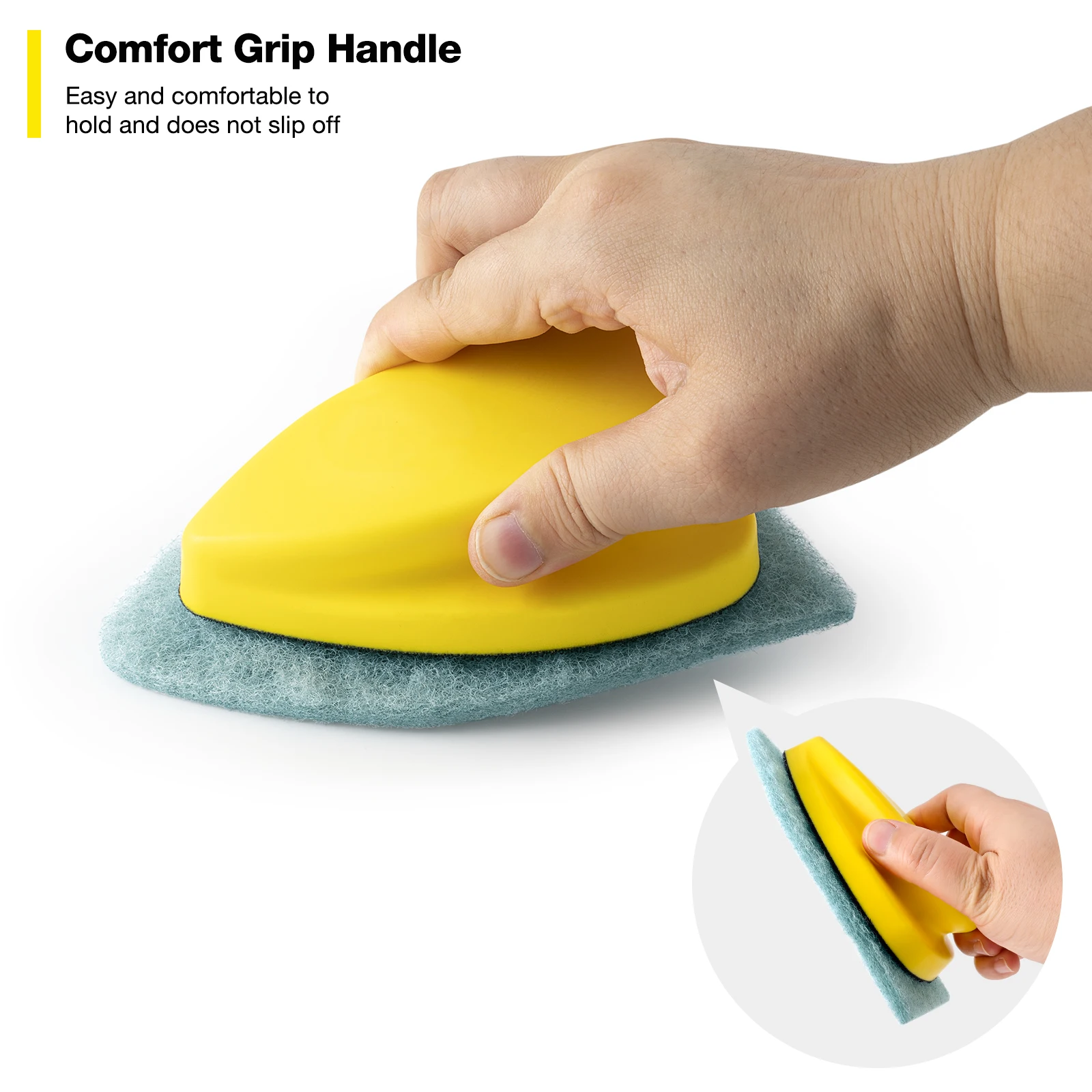 ZORVYN 4x Glas Schwamm Fensterreiniger - Ölfilm Entferner Für Autoscheiben