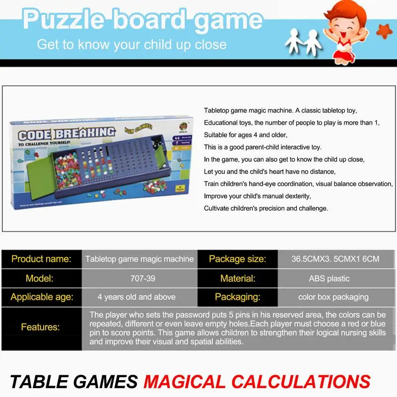 Codice creativo che rompe Gioco da tavolo Puzzle per famiglie Gioco da tavolo Gioco da festa Giocattoli Giocattolo interattivo per famiglie Migliora l'intelligenza - immagine 6
