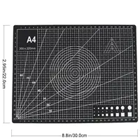 2Pcs Heavy Duty Self Healing Cutting Mat A4 Double Sided with Clear Angle Grids for Sewing Quilting Glass Cutting 5