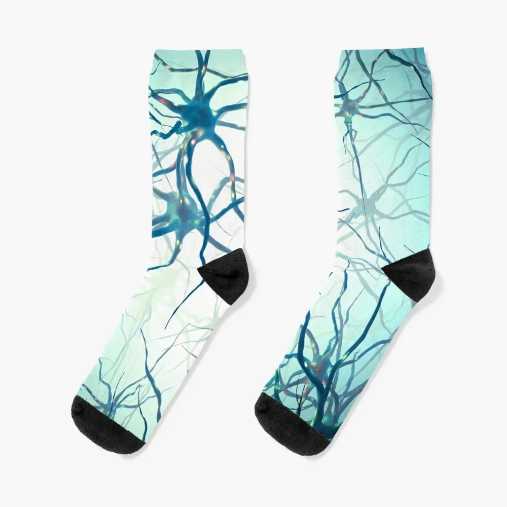 Neural network Socks bright garter funny gift Mens Socks Women's