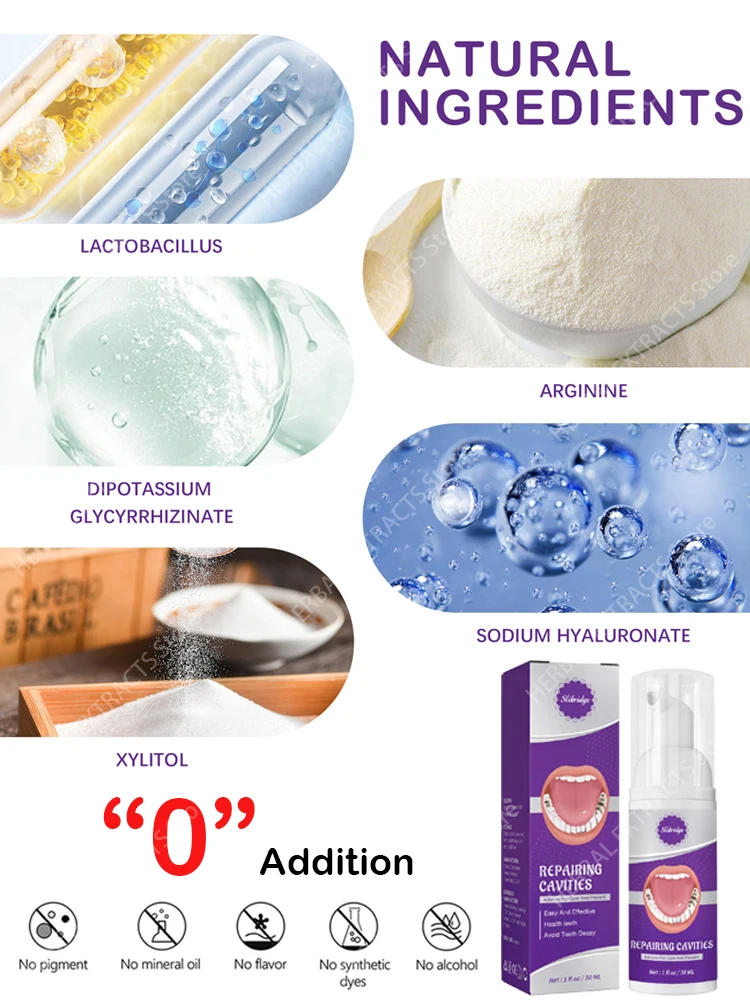 Repair cavities, Prevent tooth decay,remove plaque, toothache, whiten teeth, relieve periodontitis, freshen up bad breath