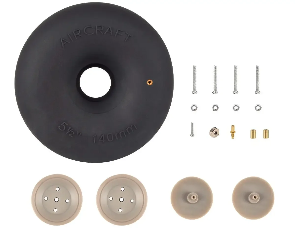 thumbnail image 2 of DMiotech 4.5 Inch PU Sponge Wheels - 2 Pack RC Model Tires For Cars, Airplanes & DIY Projects 2 of 12