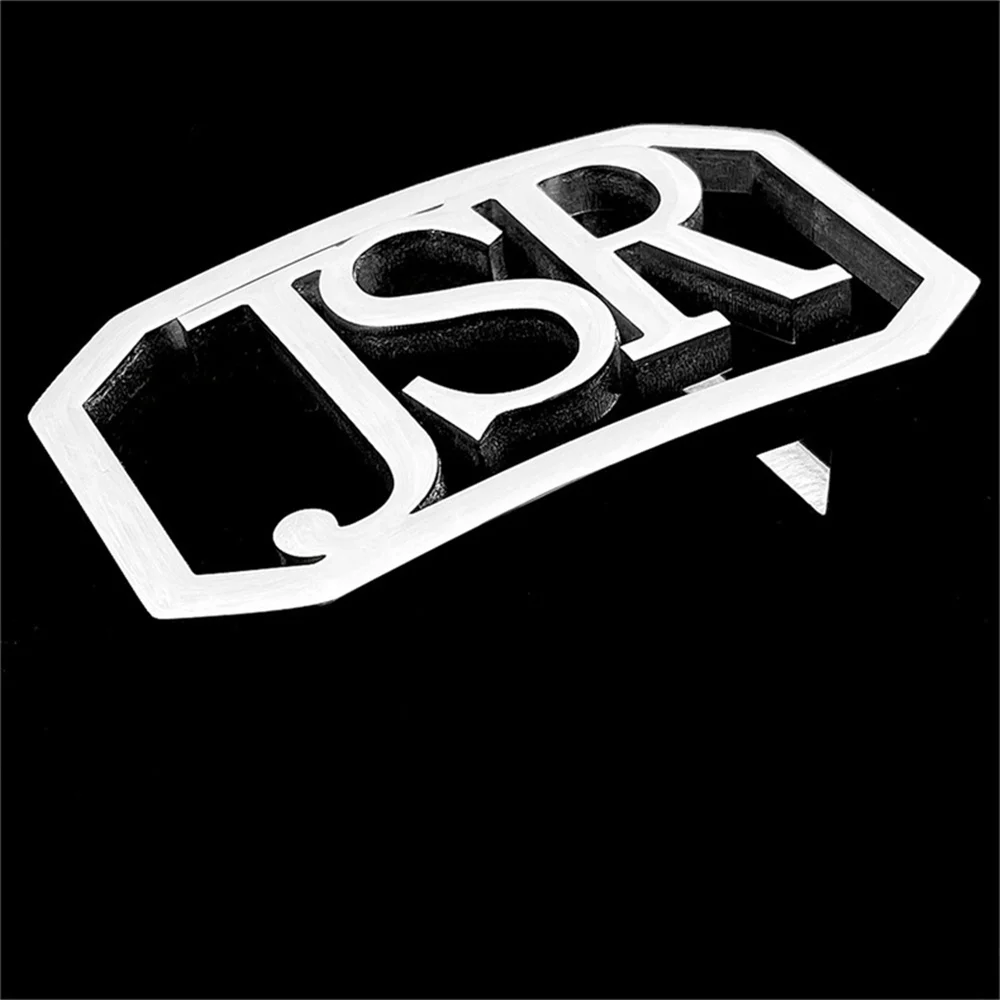 New Stainless Steel Customized Logo Belt Buckle for Men Custom Initials Personalized Fashion Creative Men Jewelry Beautiful Gift