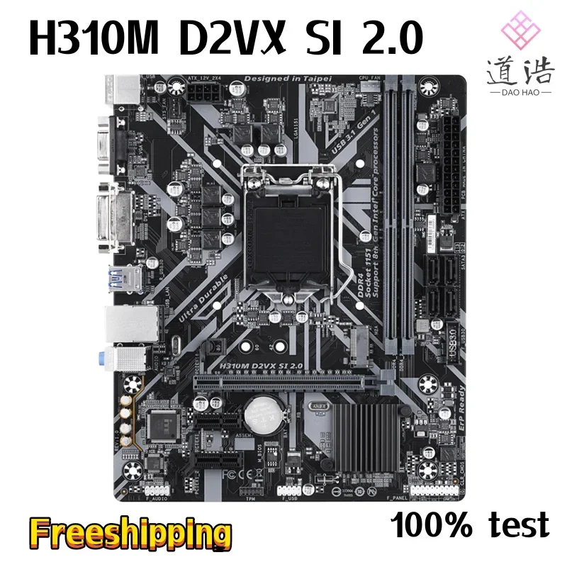 For H310M D2VX SI 2.0 Motherboard 32GB M.2 SATA3.0 LGA 1151 DDR4 Micro ATX H310 Mainboard MA 3 For H310M D2VX SI 2.0 Motherboard 32GB M.2 SATA3.0 LGA 1151 DDR4 Micro ATX H310 Mainboard MA