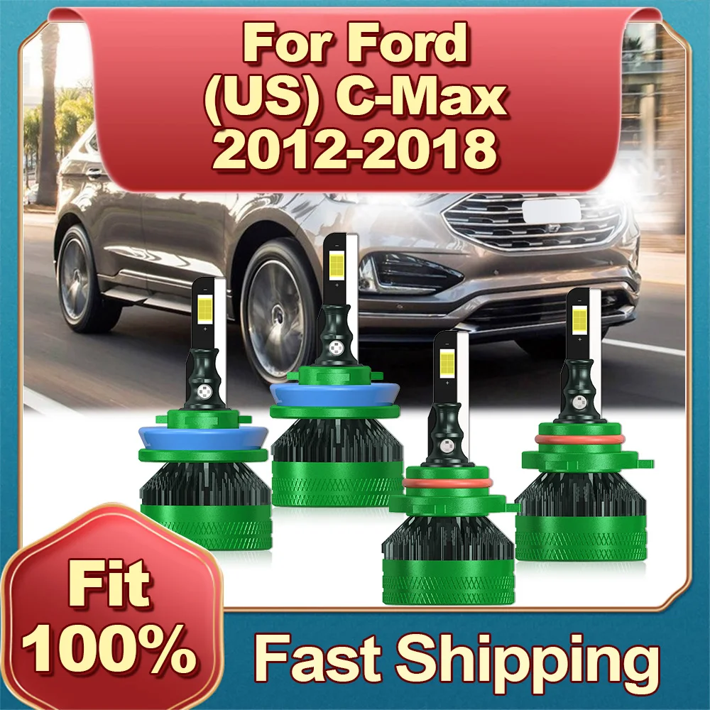 

2/4Pcs LED Auto Lamp H11 9005 High And Low Beam 30000LM Car Headlight Bulb For FORD (US) CMAX 2012 2013 2014 2015 2016 2017 2018