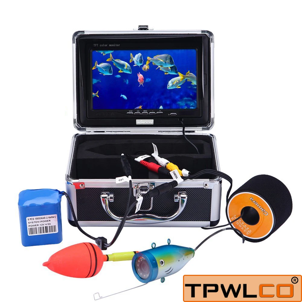 15m 7 inch Video Fish Finder 1000TVL Underwater Fishing Camera Kit Ice Lake Underwater fish