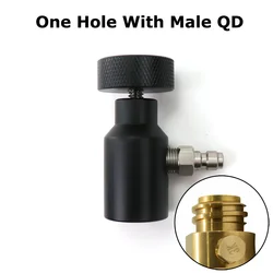 CO2 Refill Station with On/Off Adapter and 2000psi Gauge (Male QD)